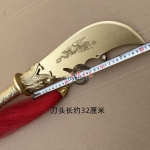 Thanh Long Yển Nguyệt Đao Đồng Thau Nhỏ - Biểu Tượng Uy Nghi Của Quan Vũ thanh long yen nguyet dao dong thau 4
